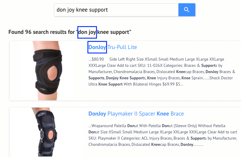 Word breakers to flex your search with SS360 on corediscountmedical.com